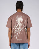 T-SHIRT IN JERSEY CON STAMPA ARCANGELO SUL RETRO