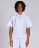 CAMICIA IN TESSUTO RIGATO TONO SU TONO