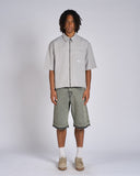 CAMICIA POLIVISCOSA RIGATA CON ZIP