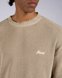 MAGLIA IN FILO MEZZA MANICA E LOGO RICAMATO