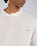 MAGLIA IN FILO MEZZA MANICA E LOGO RICAMATO