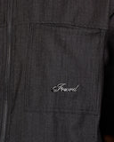 CAMICIA MEZZA MANICA FULL ZIP IN TESSUTO LUCIDO