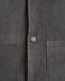 CAMICIA MEZZA MANICA IN TESSUTO DENIM SLAVATO CON BOTTONI