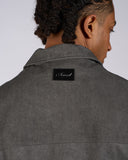 CAMICIA MEZZA MANICA IN TESSUTO DENIM SLAVATO CON BOTTONI