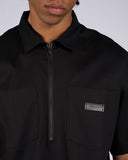 Camicia mezza manica con Zip e  salpa logo lato cuore