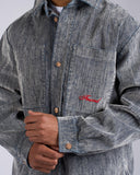 CAMICIA DENIM EFFETTO VELLUTO