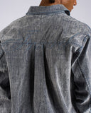 CAMICIA DENIM EFFETTO VELLUTO