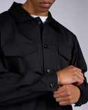 GIACCA IN COTONE CON COLLO  IN COSTINA  CAMOSCIATA