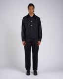 GIACCA IN COTONE CON COLLO  IN COSTINA  CAMOSCIATA