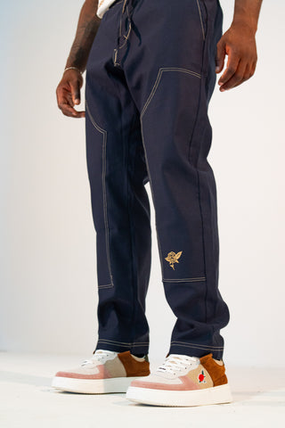 Pantalone cut rose con ricamo - "CUT ROSE"