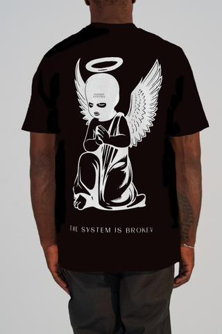T-shirt con stampa - "THE SYSTEM"