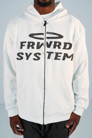 Felpa con zip - "THE SYSTEM"
