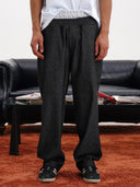PANTALONE IN JEANS CON BUSTINO IN FELPA