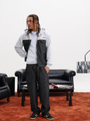 PANTALONE IN JEANS CON BUSTINO IN FELPA