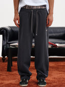 PANTALONE IN FELPA CON BUSTO TARTAN