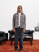 PANTALONE IN FELPA CON BUSTO TARTAN