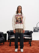 JEANS EFFETTO DEGRADE SABBIA