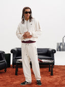 PANTALONE IN FELPA CON ZIP LATERALI