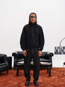 JEANS NERO CON CUCITURE BIANCHE