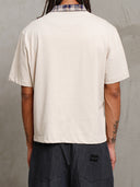 PANTALONE MORBIDO EFFETTO JEANS CON PENCE