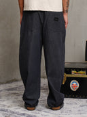 PANTALONE MORBIDO EFFETTO JEANS CON PENCE