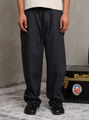 PANTALONE MORBIDO EFFETTO JEANS CON PENCE