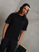 T-SHIRT CON BANDE LATERALI