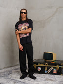 T-SHIRT CON STAMPA DIGITALE E STRASS