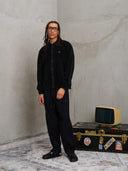 PANTALONE TESSUTO NIDO D'APE E BANDE
