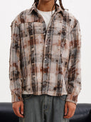 CAMICIA A QUADRI EFFETTO DESTROYED