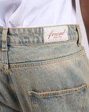 JEANS CHIARO CON LAVAGGIO EFFETTO SABBIA