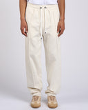 PANTALONE EFFETTO DENIM CON LOGO METALLICO