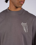 T-SHIRT IN JERSEY CON RICAMO FRWRD WITH LOVE