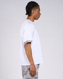 T-SHIRT IN JERSEY CON LOGO E CONTRTASTI