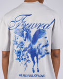 T-SHIRT IN JERSEY CON STAMPA UNICORNO SUL RETRO
