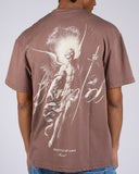 T-SHIRT IN JERSEY CON STAMPA ARCANGELO SUL RETRO