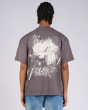 T-SHIRT IN JERSEY CON STAMPA ANGELO SUL RETRO
