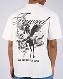 T-SHIRT IN JERSEY CON STAMPA UNICORNO SUL RETRO
