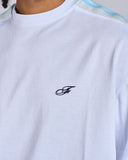 T-SHIRT CON BANDE SMACCHINATE