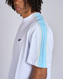T-SHIRT CON BANDE SMACCHINATE