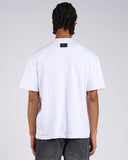 T-SHIRT IN JERSEY CON SALPA PELLE FRWRD SUL RETRO