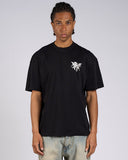 T-SHIRT IN JERSEY CON STAMPA ANGELI LATO CUORE