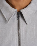 CAMICIA POLIVISCOSA RIGATA CON ZIP