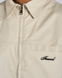 CAMICIA IN COTONE CON ZIP E LOGO METALLICO