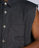 CAMICIA DENIM SMANICATA