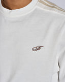 T-SHIRT CON BANDE SMACCHINATE